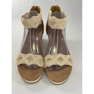 Lucky Brand women's Kaydyn Wedge Sandals size 10M pre-owned